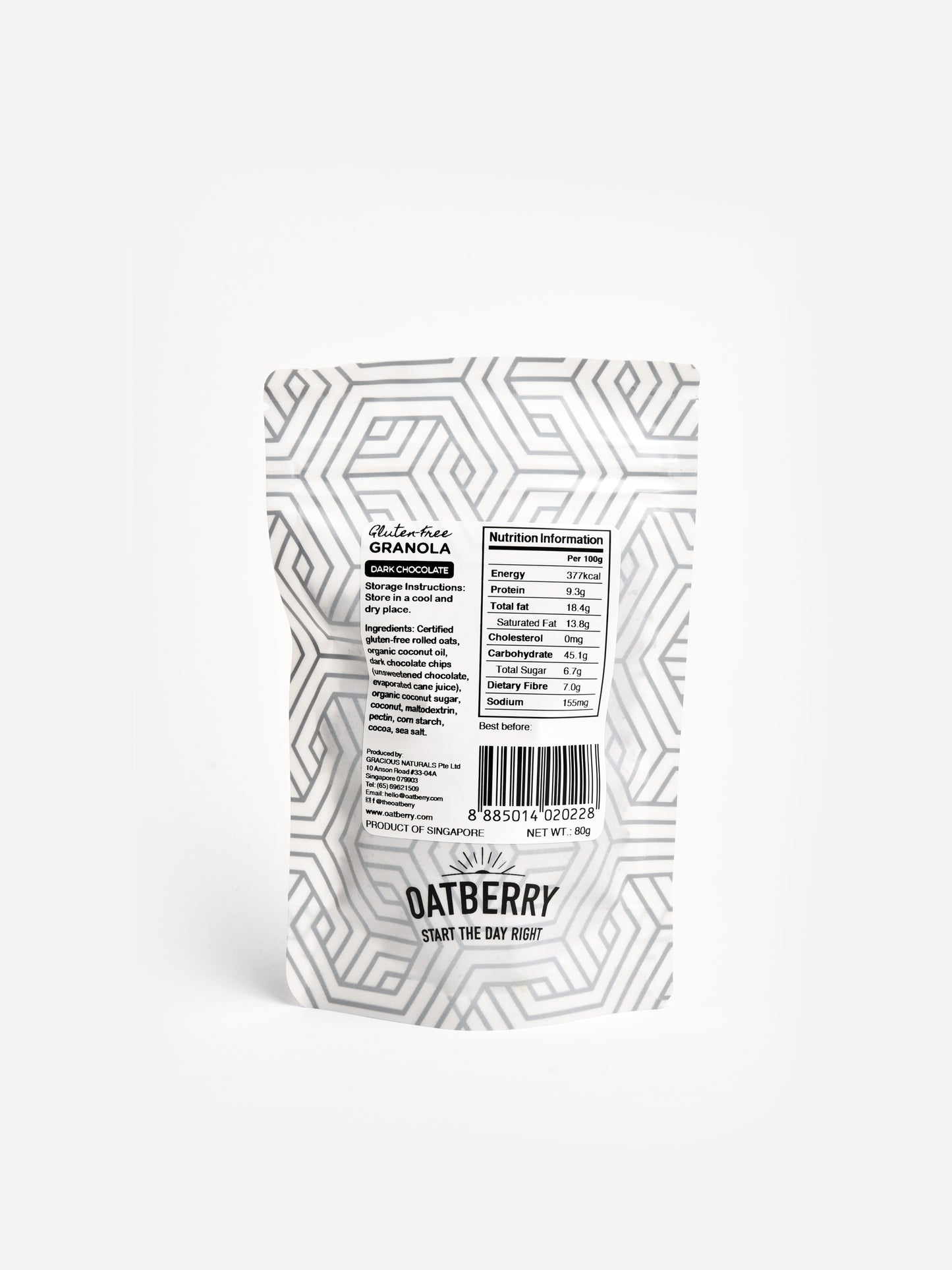 Oatberry Dark Chocolate Gluten-Free Granola