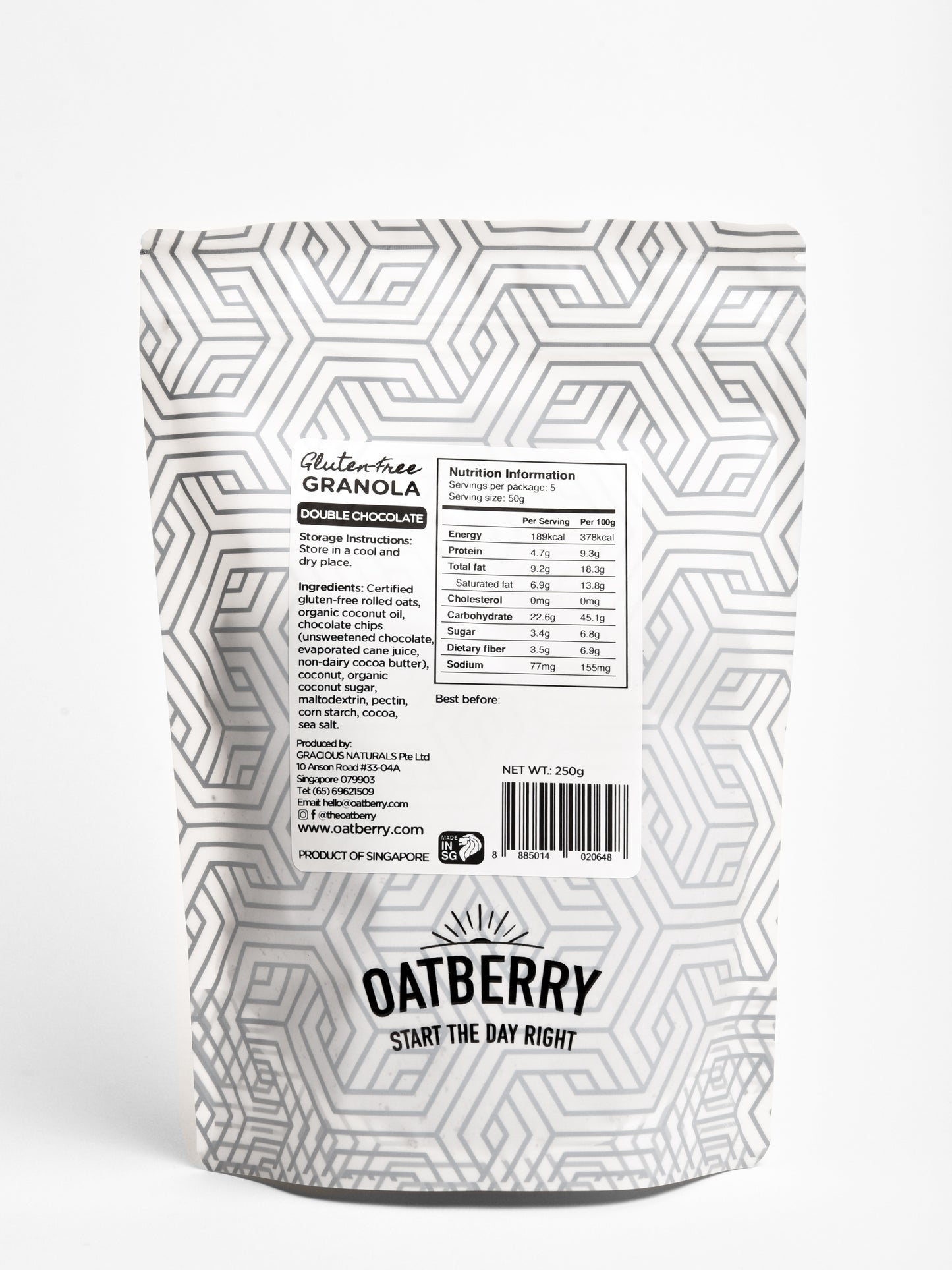Oatberry Double Chocolate Gluten-Free Granola
